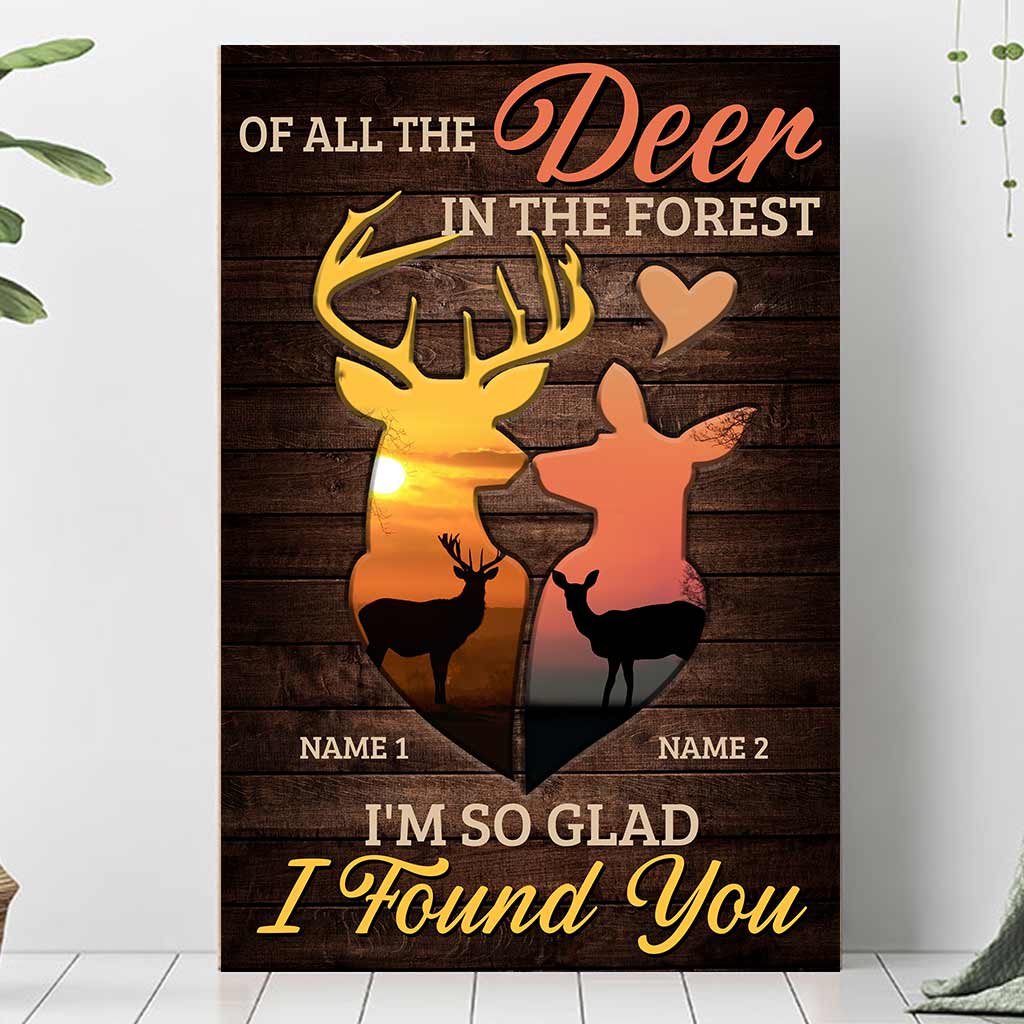 De tous les cerfs de la forêt - Affiche de chasse personnalisée