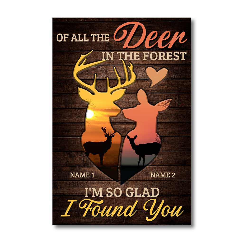 De tous les cerfs de la forêt - Affiche de chasse personnalisée