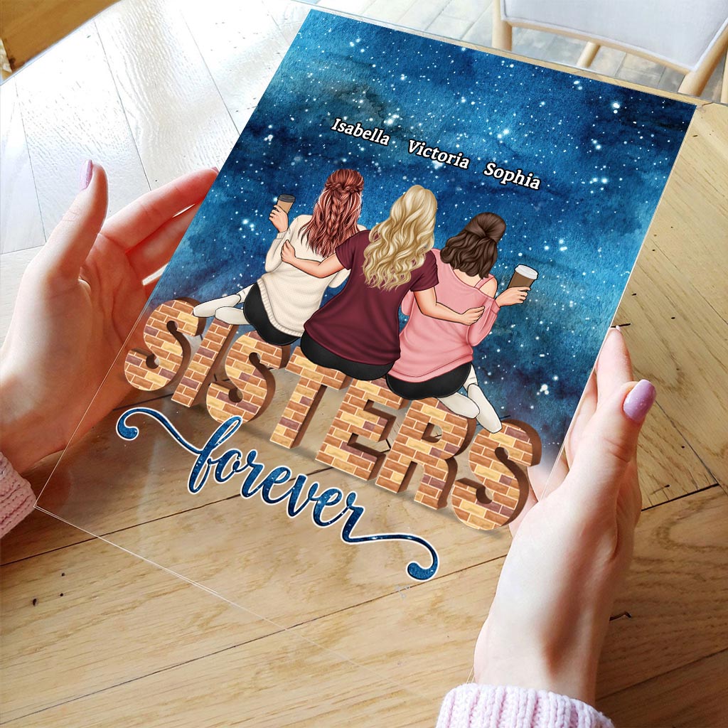 Bestie Forever - Personalized Bestie Transparent Acrylic Plaque