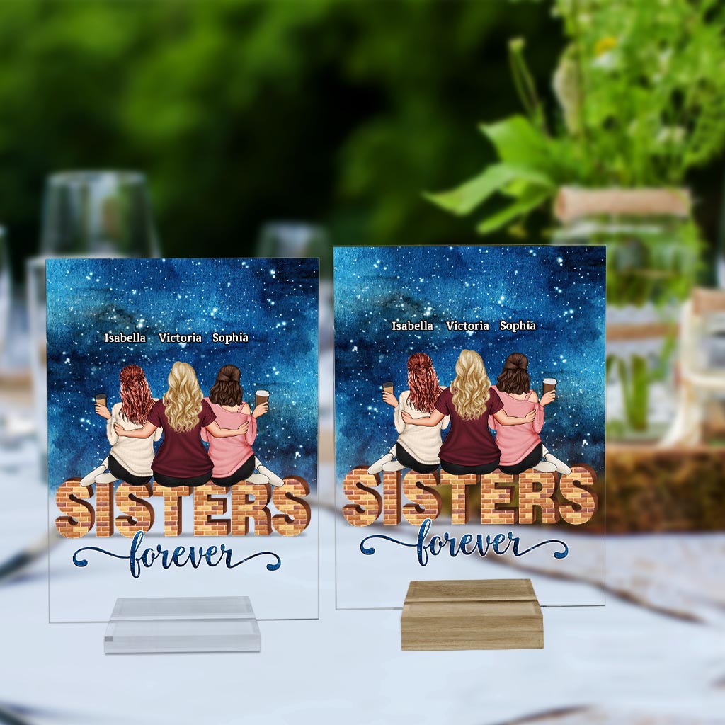 Bestie Forever - Personalized Bestie Transparent Acrylic Plaque