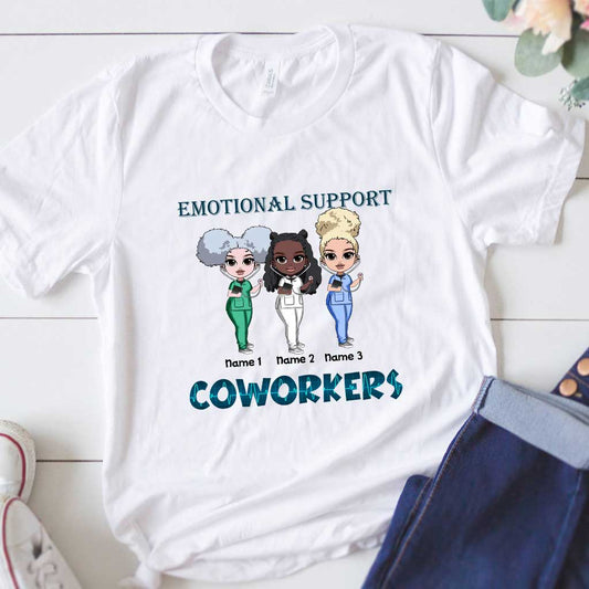 Soutien émotionnel pour les collègues - T-shirt et sweat à capuche personnalisés pour infirmières