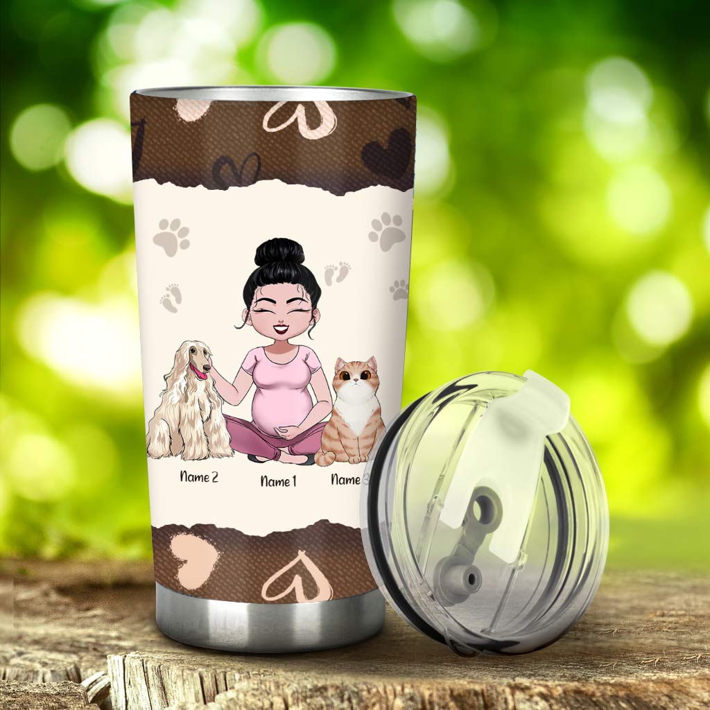 Only The Best Fur Mama - Personalized Dog Tumbler