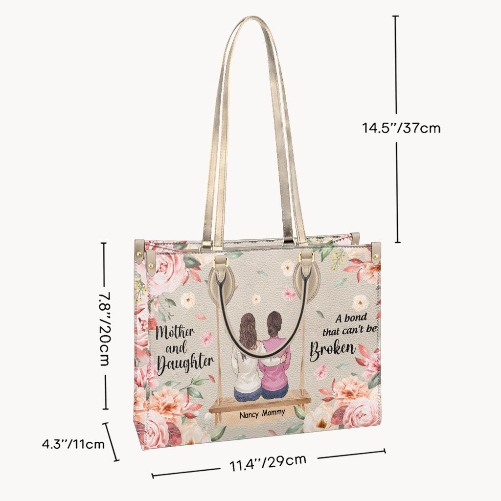 Je dois dire - Sac à main en cuir personnalisé pour la fête des mères