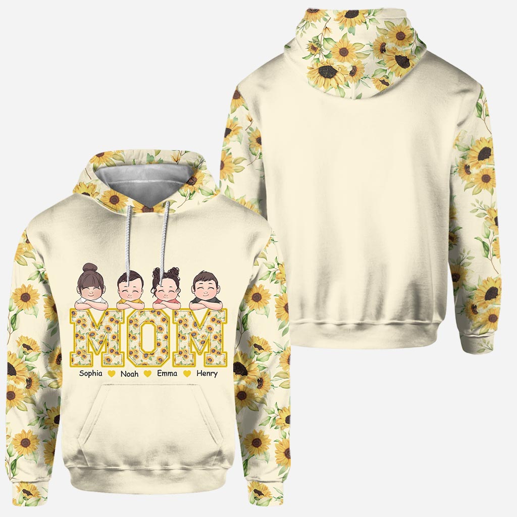 Fleurs de Nana - Sweat à capuche et legging personnalisés pour la fête des mères