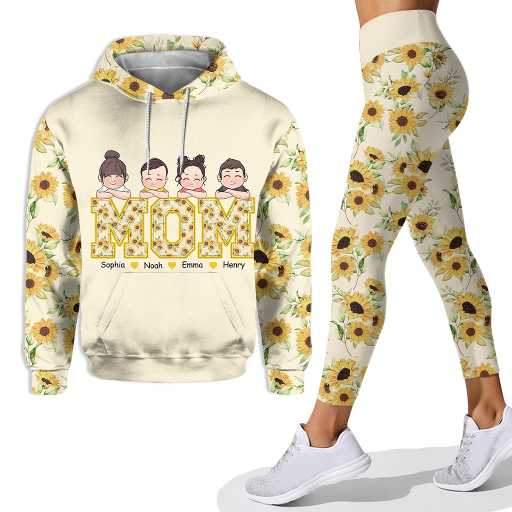 Fleurs de Nana - Sweat à capuche et legging personnalisés pour la fête des mères