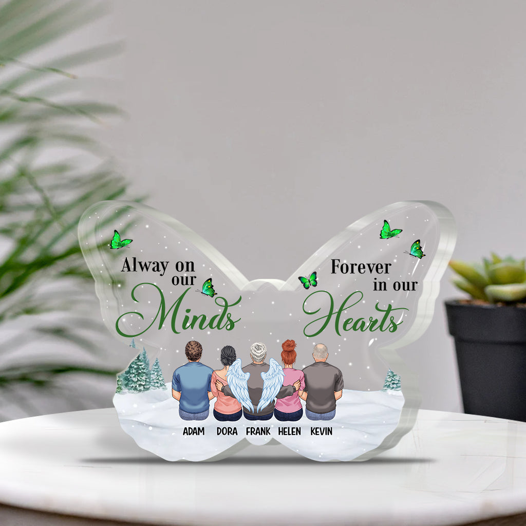 Tes ailes étaient prêtes, mais nos cœurs ne l'étaient pas - Plaque commémorative personnalisée en acrylique.