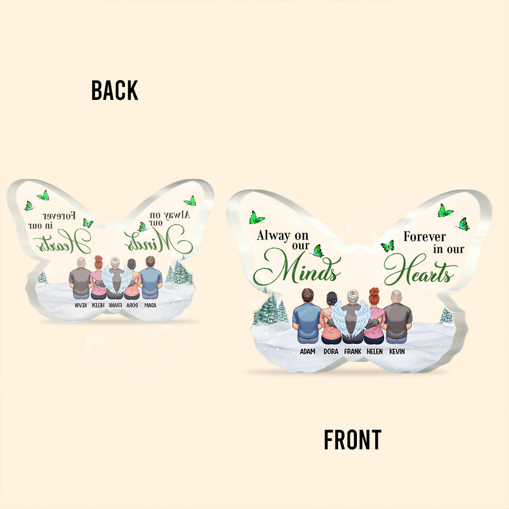 Tes ailes étaient prêtes, mais nos cœurs ne l'étaient pas - Plaque commémorative personnalisée en acrylique.