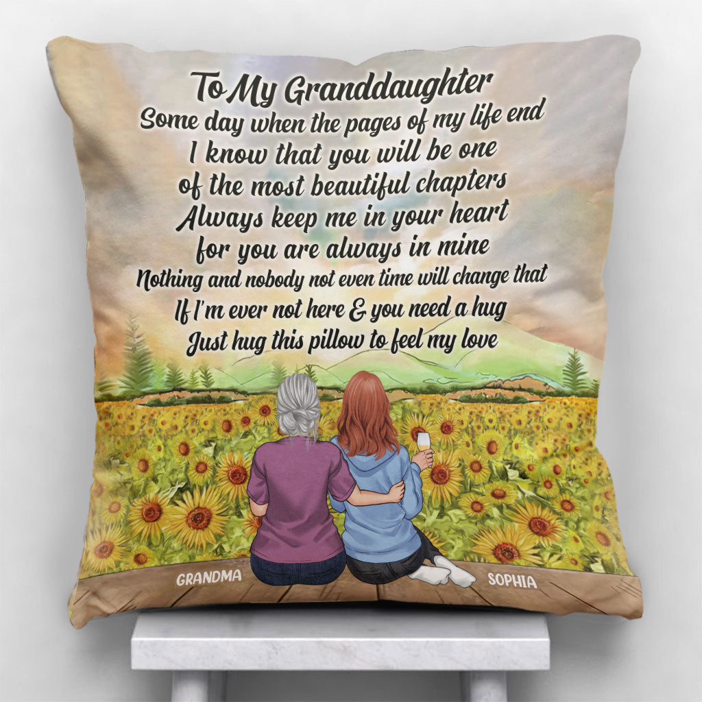 Un jour, quand les pages s'effaceront - Coussin décoratif personnalisé pour la fête des mères, grand-mère