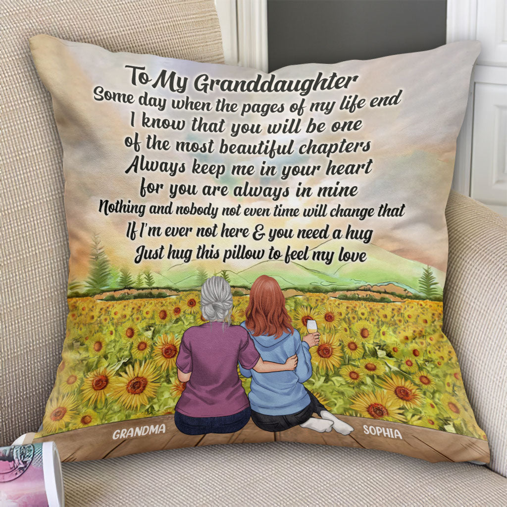 Un jour, quand les pages s'effaceront - Coussin décoratif personnalisé pour la fête des mères, grand-mère