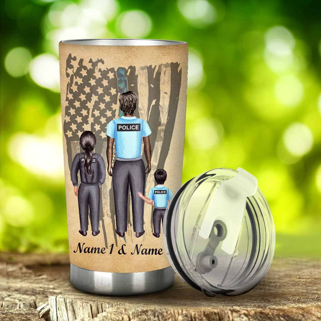 To My Dad - Police Personalized Tumbler