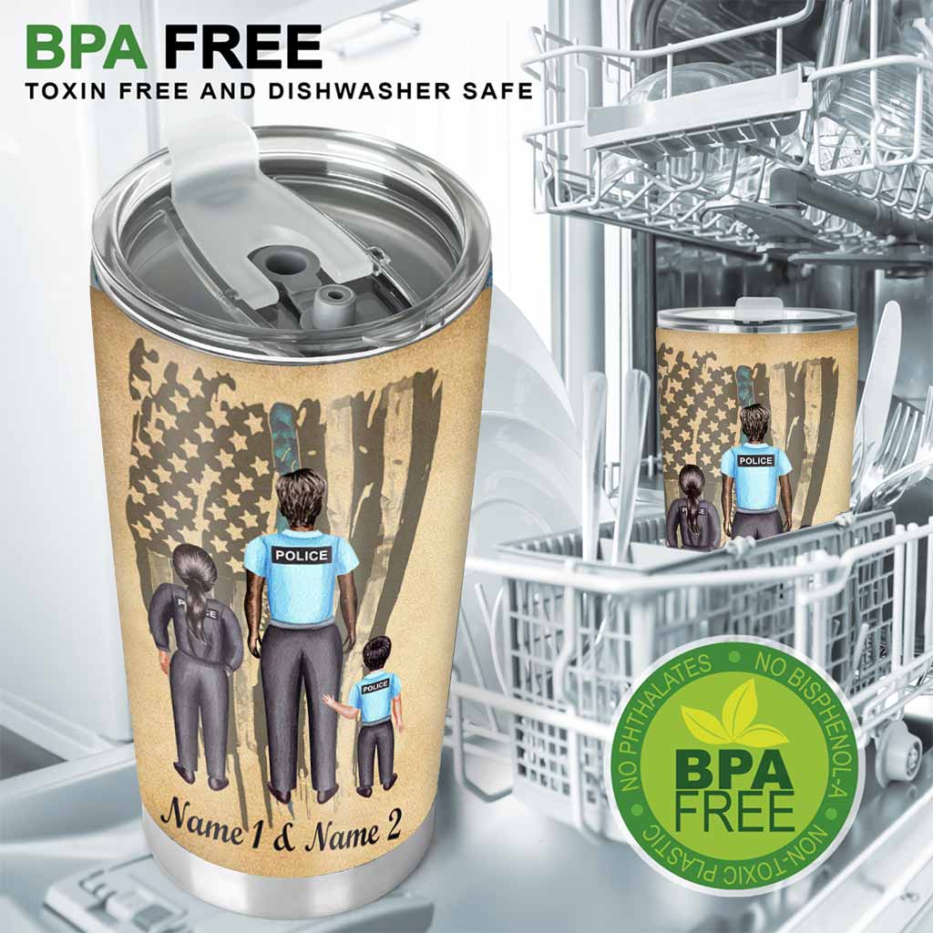 To My Dad - Police Personalized Tumbler