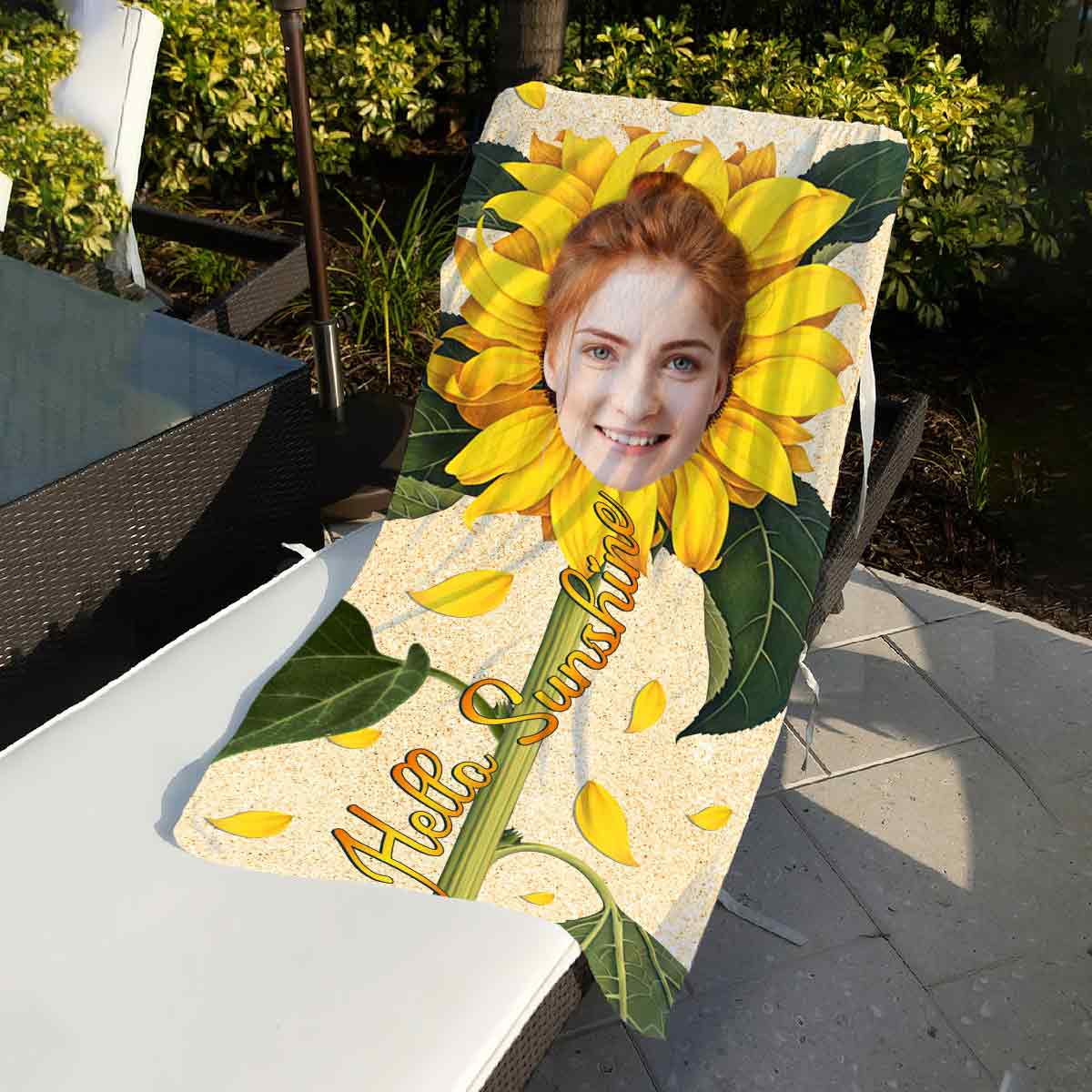 Hello Sunshine - Personalized Sea Lover Beach Towel