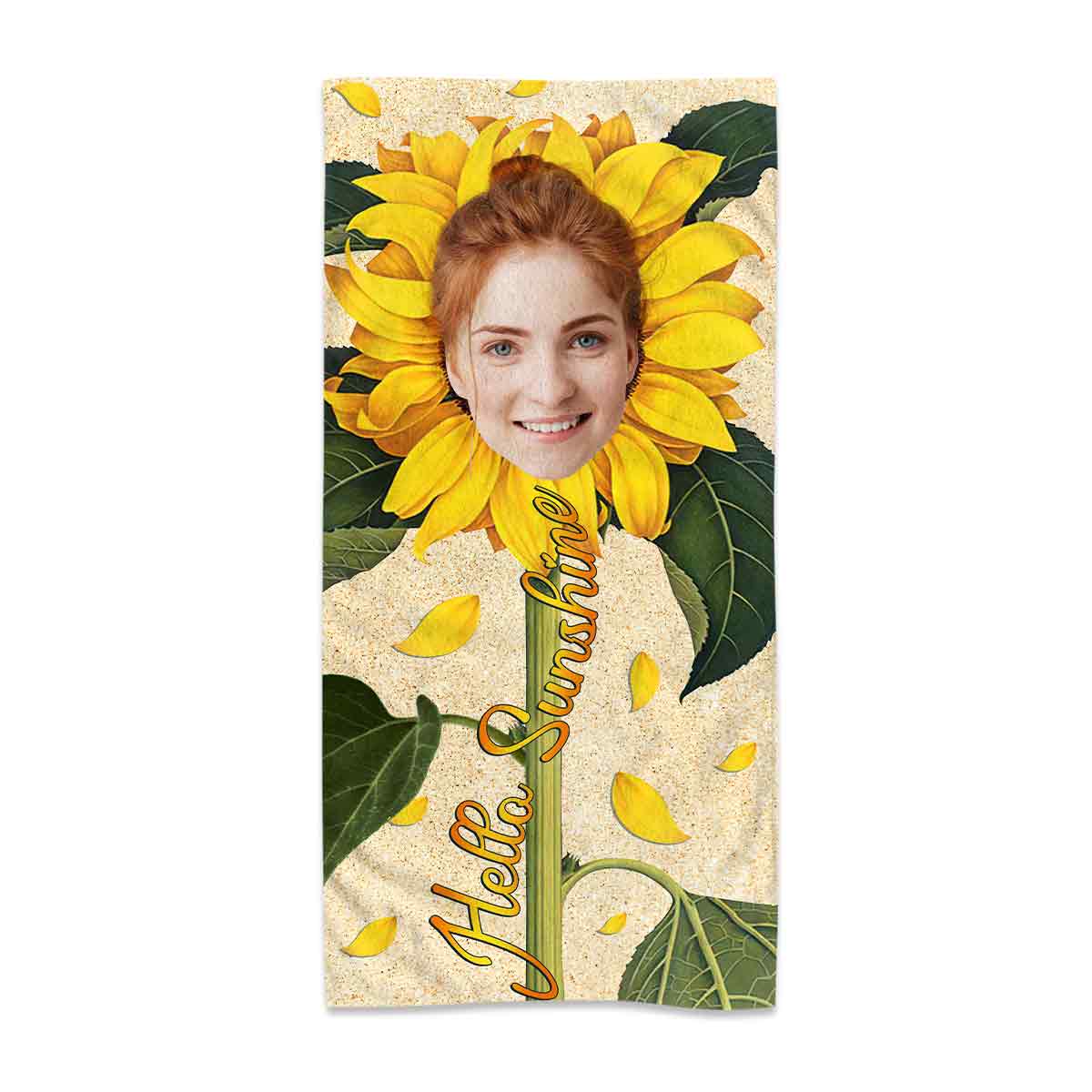 Hello Sunshine - Personalized Sea Lover Beach Towel