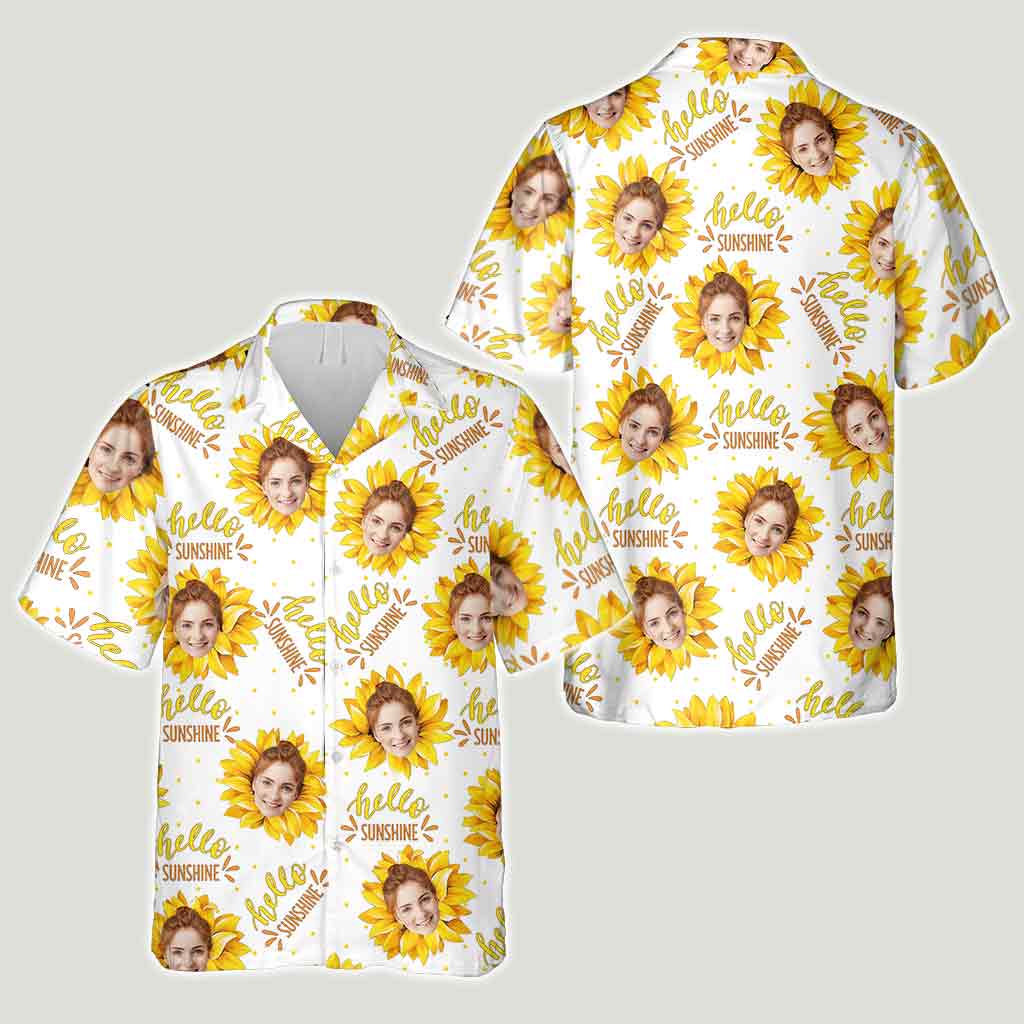 Bonjour Soleil - Chemise hawaïenne personnalisée pour amoureux de la mer