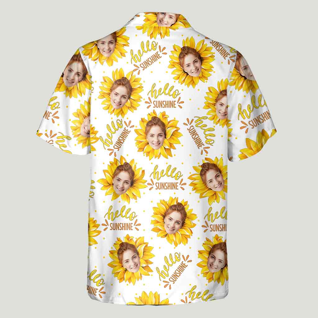 Bonjour Soleil - Chemise hawaïenne personnalisée pour amoureux de la mer