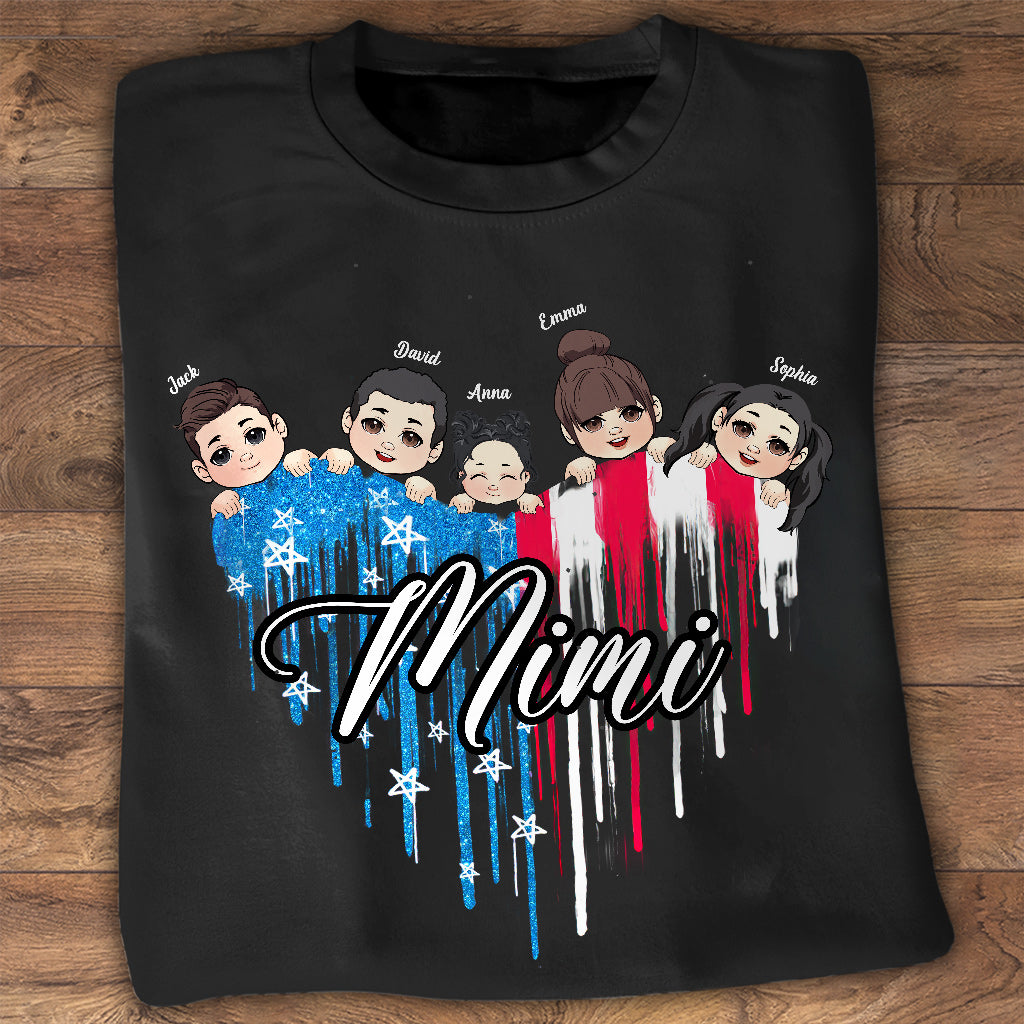 Meilleure grand-mère du monde - Cadeau pour grand-mère, maman, papa, grand-père, tante, oncle - T-shirt et sweat à capuche personnalisés