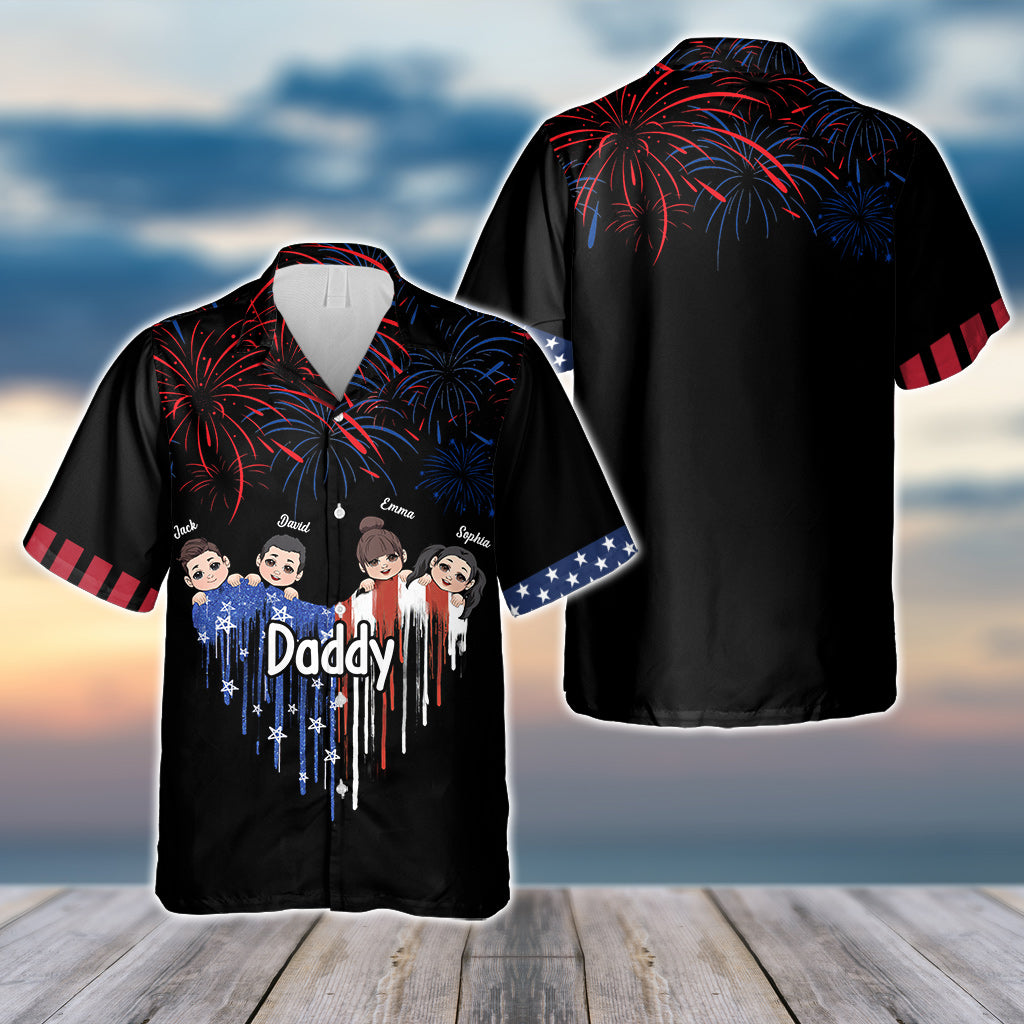 Meilleure grand-mère du monde - Chemise hawaïenne personnalisée pour papa