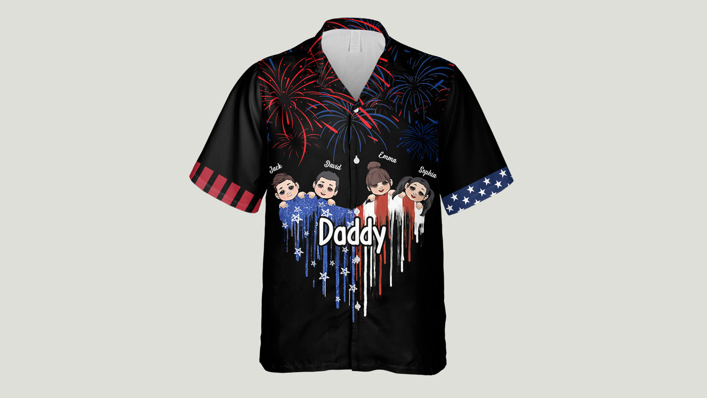 Meilleure grand-mère du monde - Chemise hawaïenne personnalisée pour papa