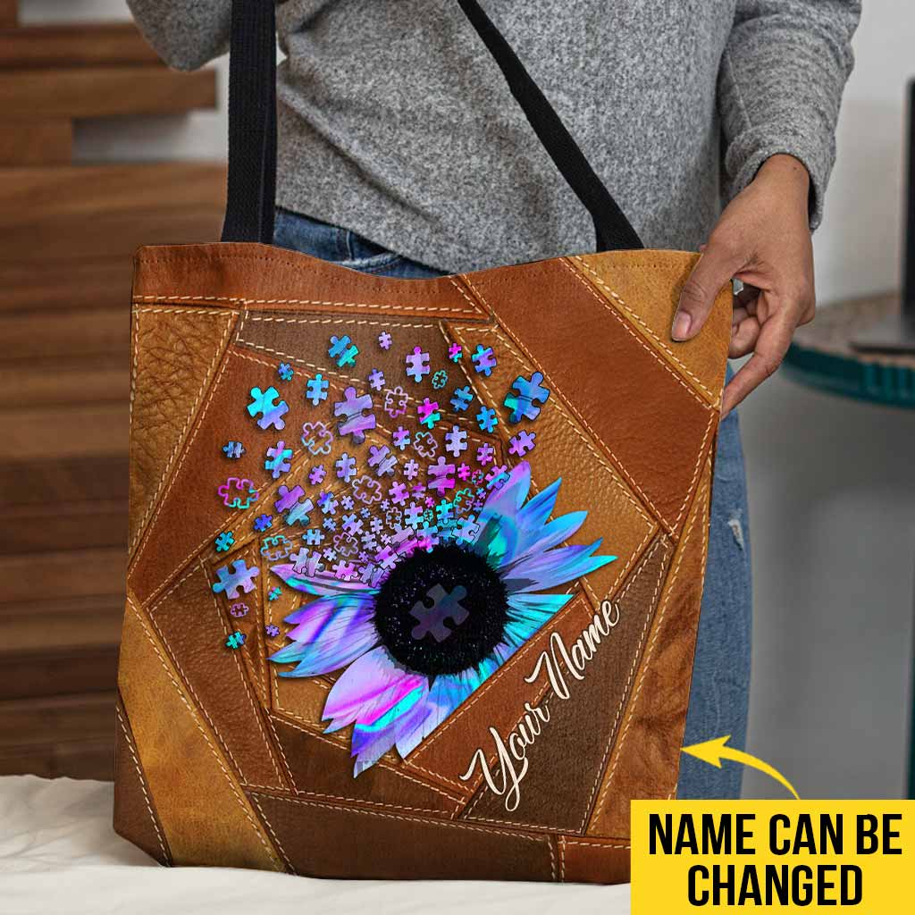 C'est normal d'être différent - Sac fourre-tout personnalisé pour la sensibilisation à l'autisme