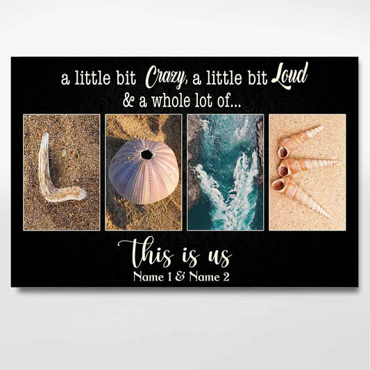 C'est nous - Affiche personnalisée pour les amoureux de la mer