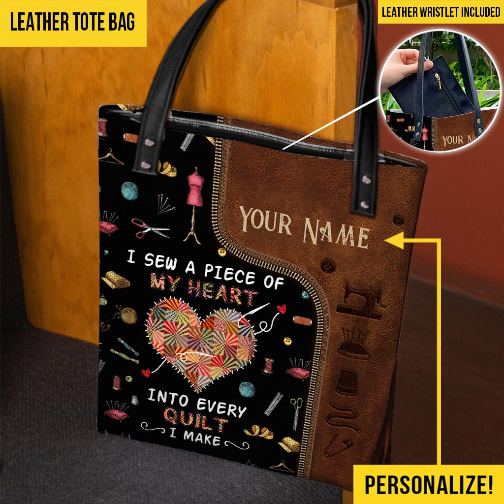 Sac fourre-tout personnalisé pour chaque courtepointe que je réalise