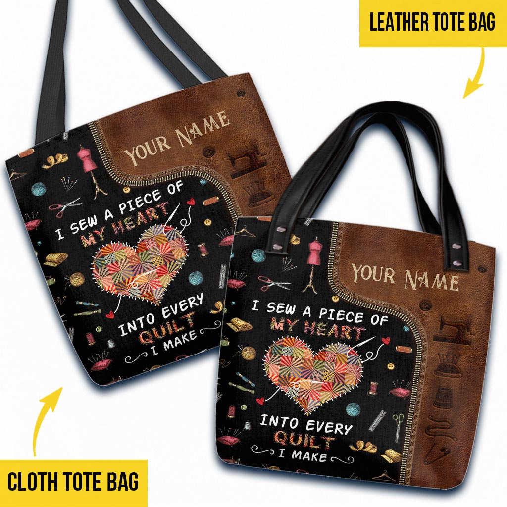 Sac fourre-tout personnalisé pour chaque courtepointe que je réalise