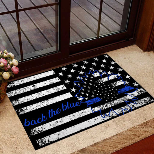 America Sunflower - Police Officer Doormat