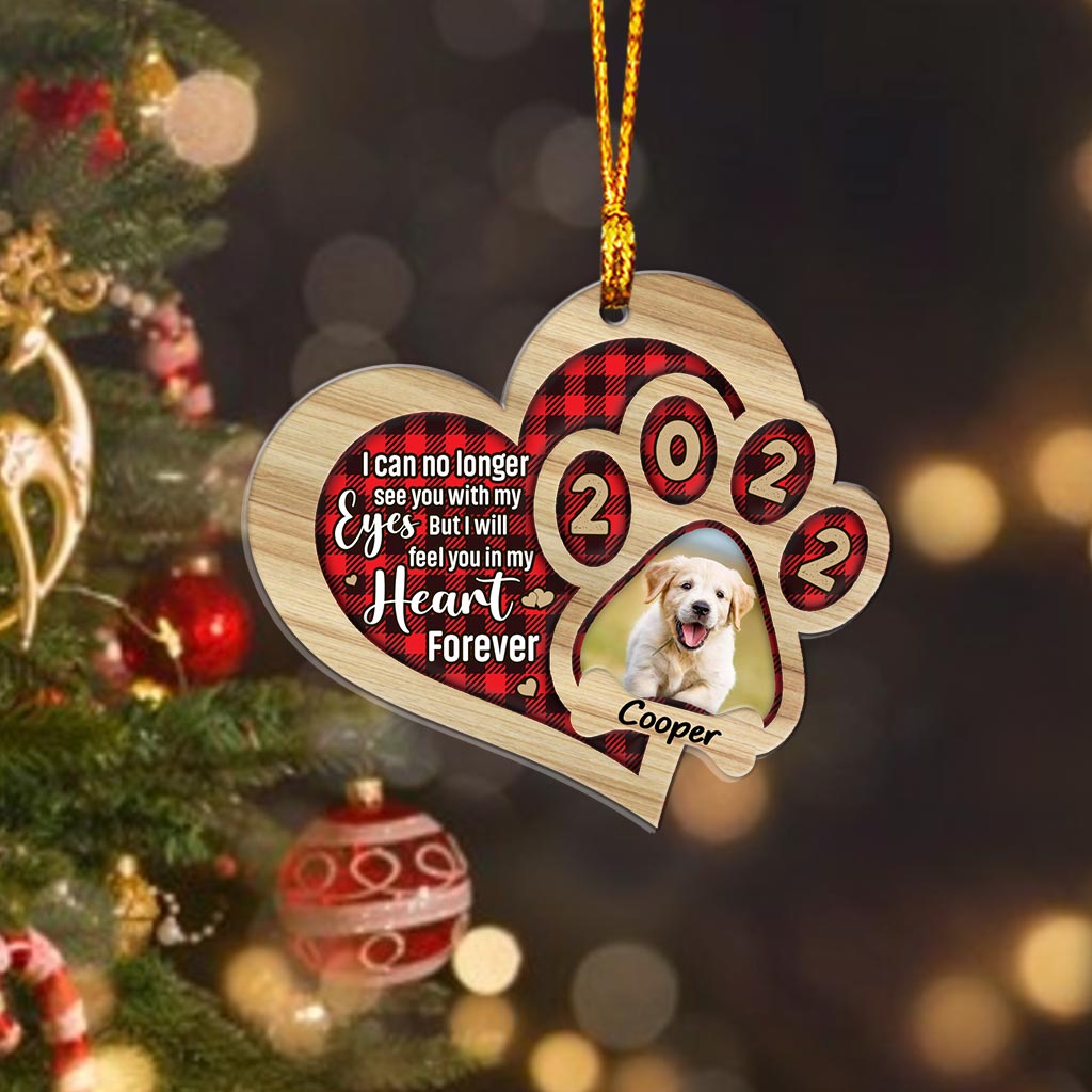 Je ne peux plus te voir - Ornement de Noël personnalisé pour chien, mélange de couches