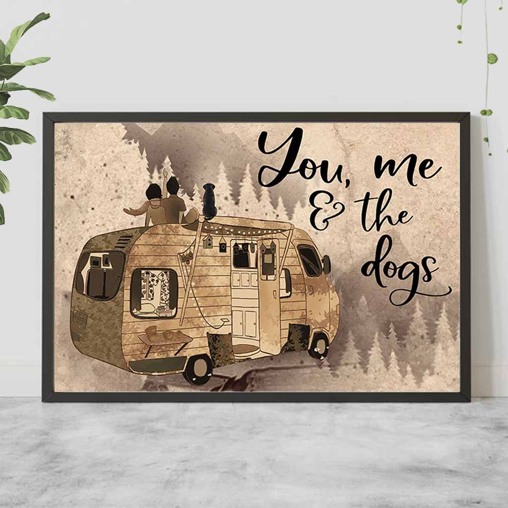 Toi, moi et les chiens - Affiche de camping