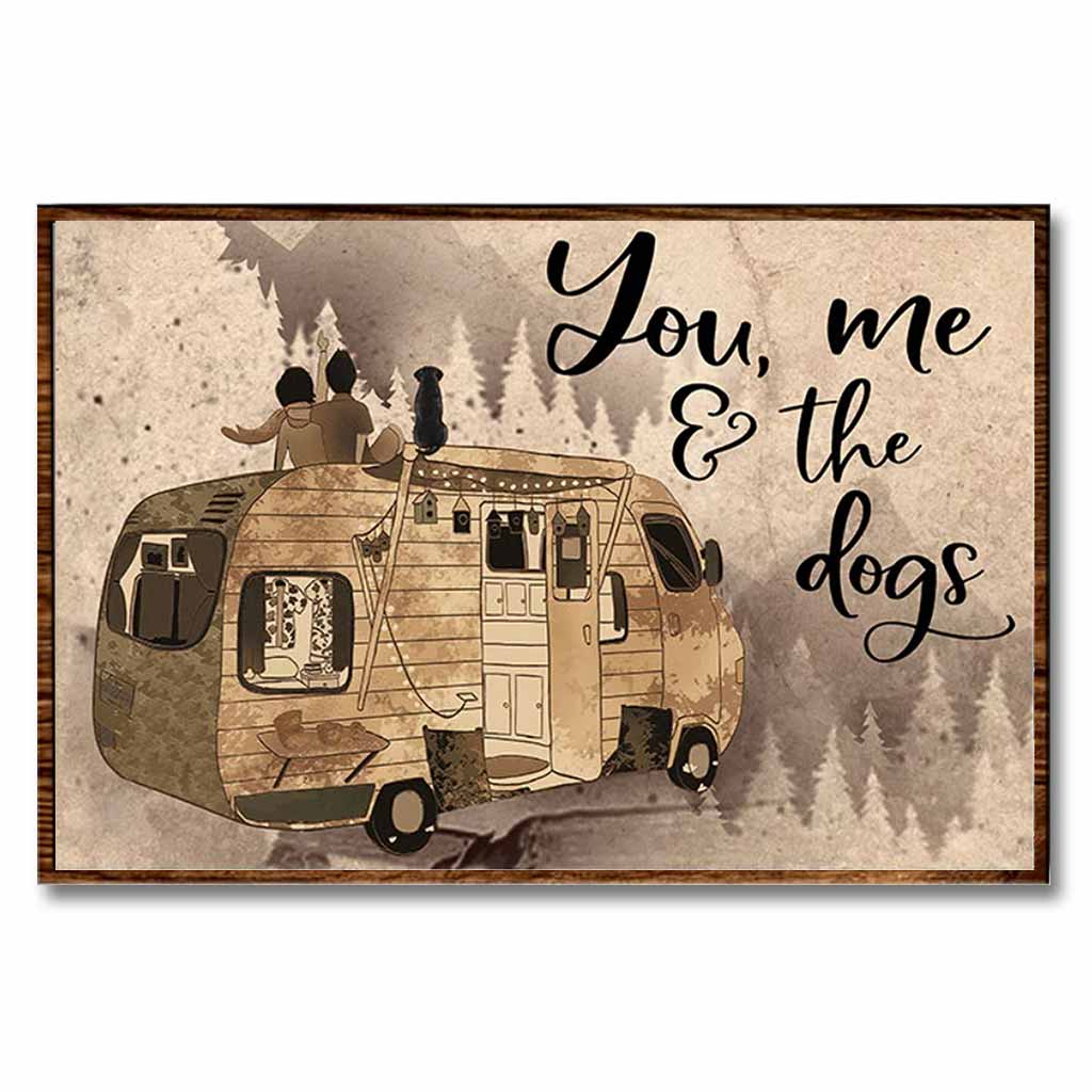 Toi, moi et les chiens - Affiche de camping