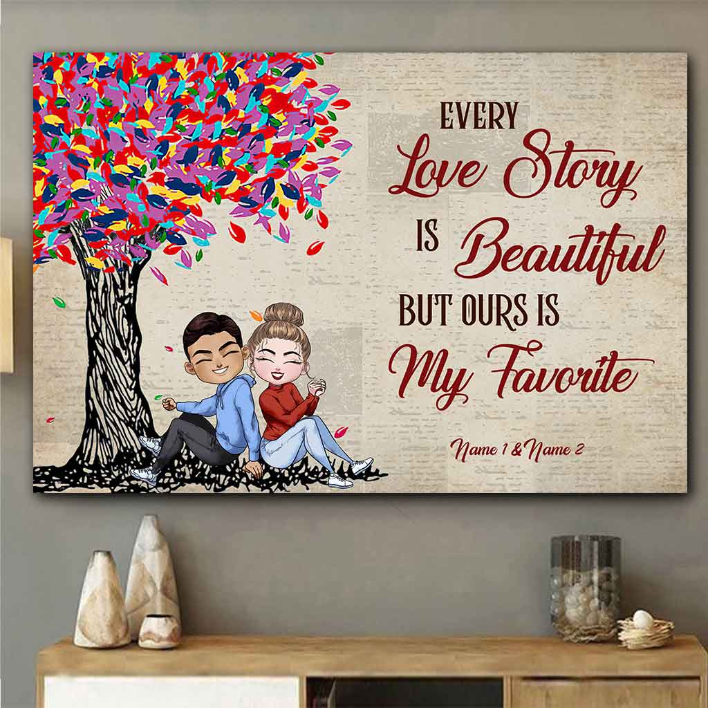 Our Love Story Doll Couple - Personalized Poster