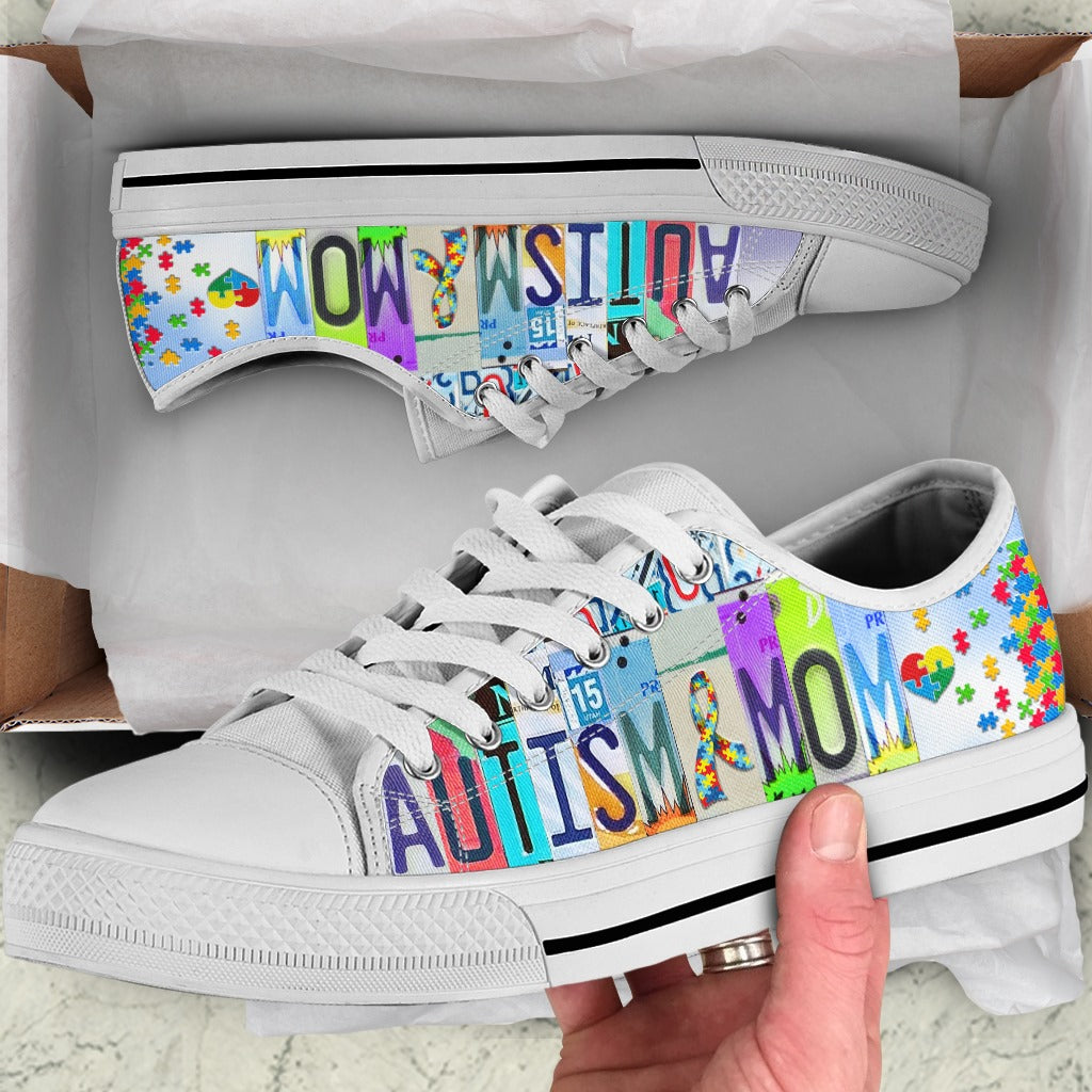 Chaussures basses pour mamans d'enfants autistes, sensibilisation à l'autisme, référence 0523