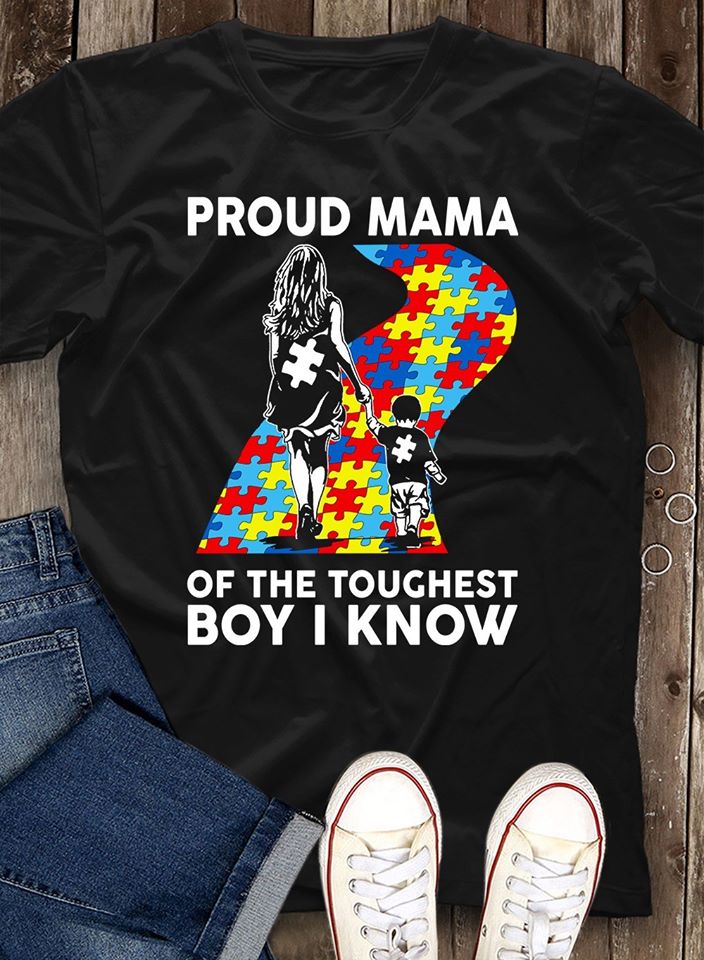 Proud Mama Autism Awareness T-shirt and Hoodie 0523
