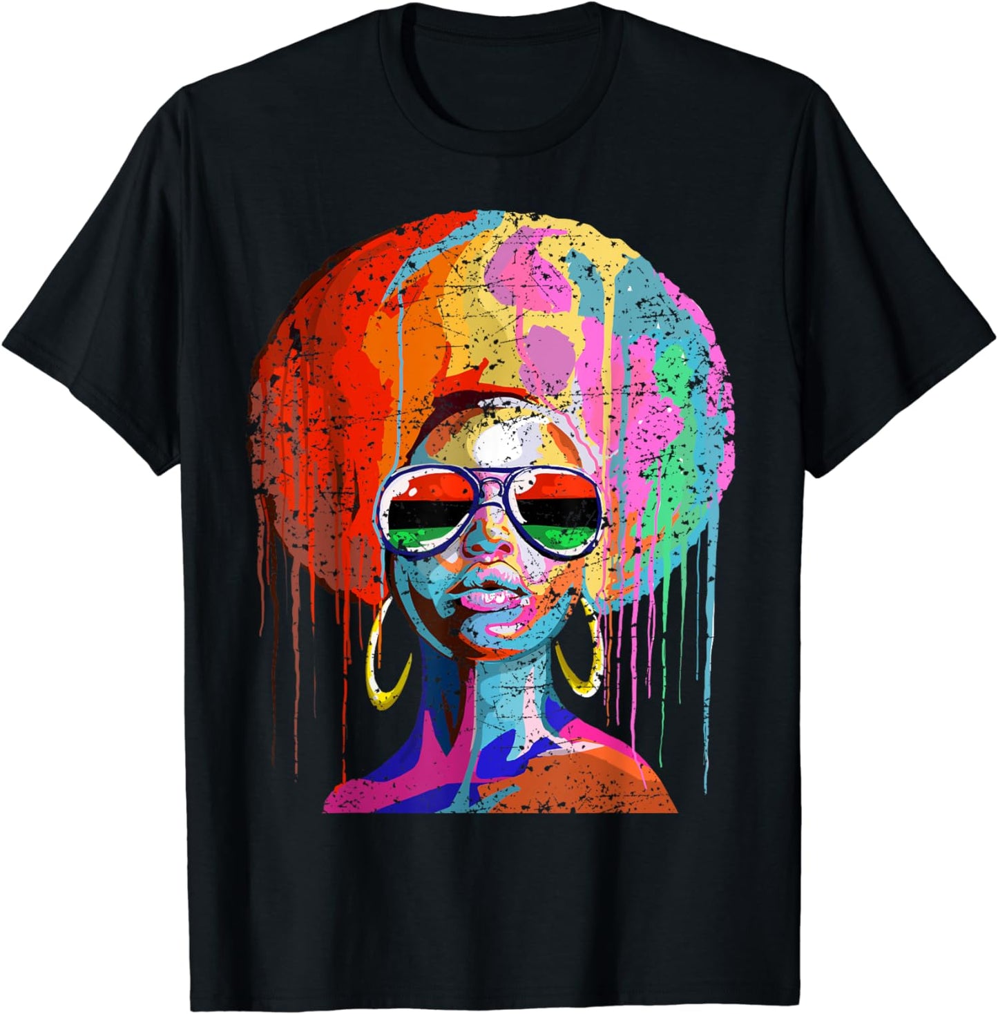 T-shirt et sweat à capuche « Fierté de reine afro-américaine » 0224