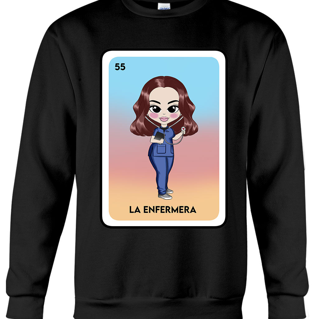 T-shirt et sweat à capuche personnalisés « La Enfermera » - Infirmière