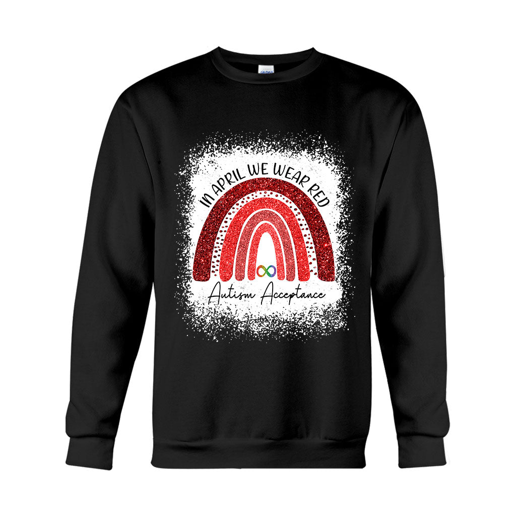 En avril, on porte du rouge - T-shirt et sweat à capuche pour la sensibilisation à l'autisme 1121
