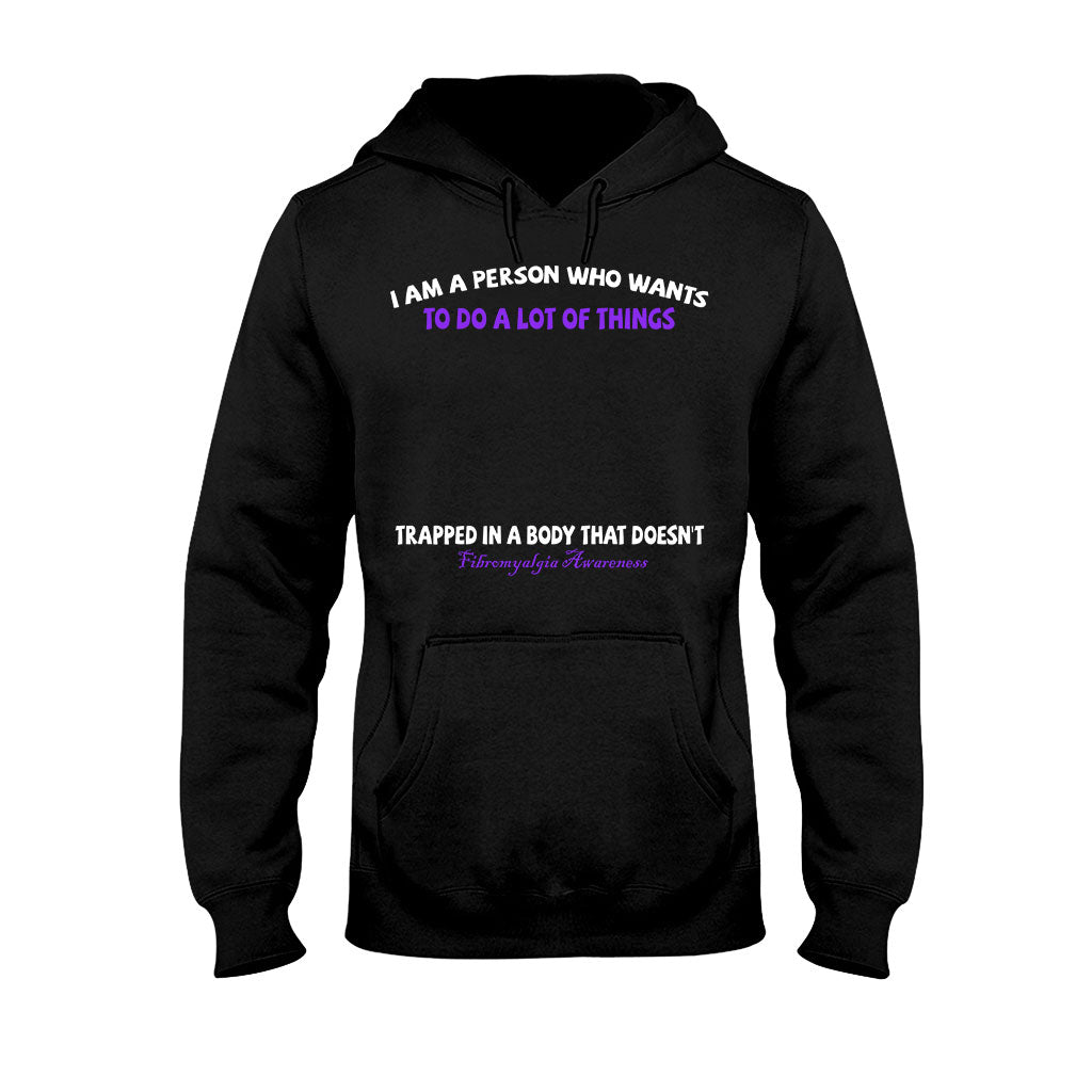 Je suis une personne qui veut faire plein de choses - T-shirt et sweat à capuche personnalisés pour la sensibilisation à la fibromyalgie