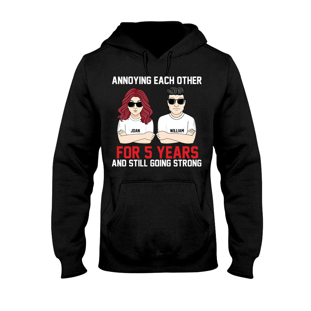 Annoying Each Other - Personalized Couple T-shirt and Hoodie
