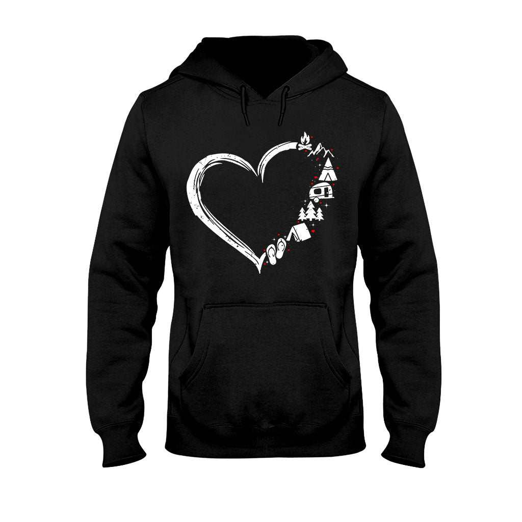 Camping Heart T-shirt and Hoodie 112021