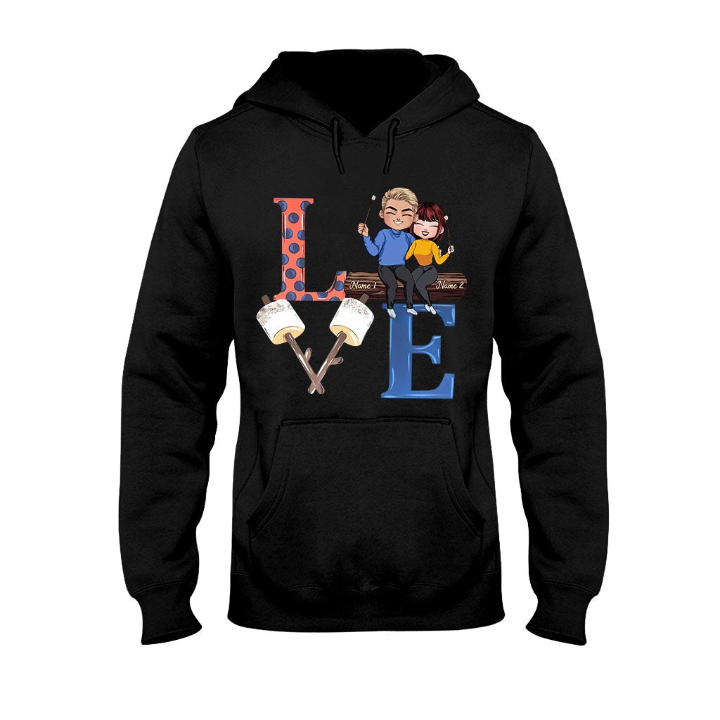 Love Camping Couple - Personalized T-shirt and Hoodie