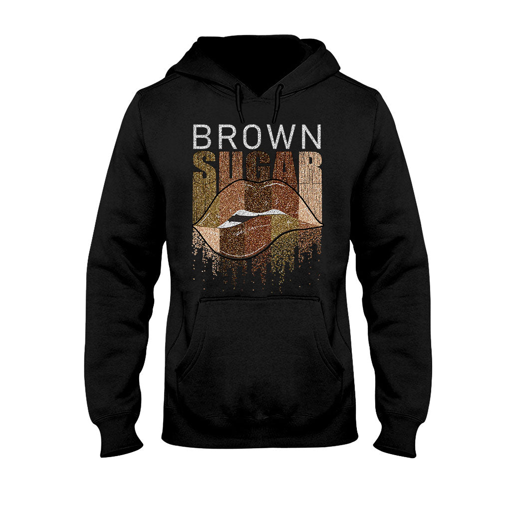 Brown Sugar - T-shirt et sweat à capuche afro-américains avec imprimé à paillettes imitation 1121