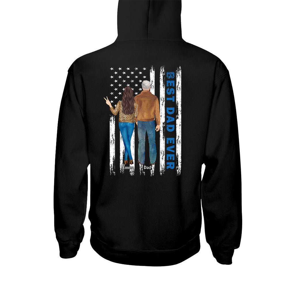Best Dad Ever - Personalized Father T-shirt and Hoodie