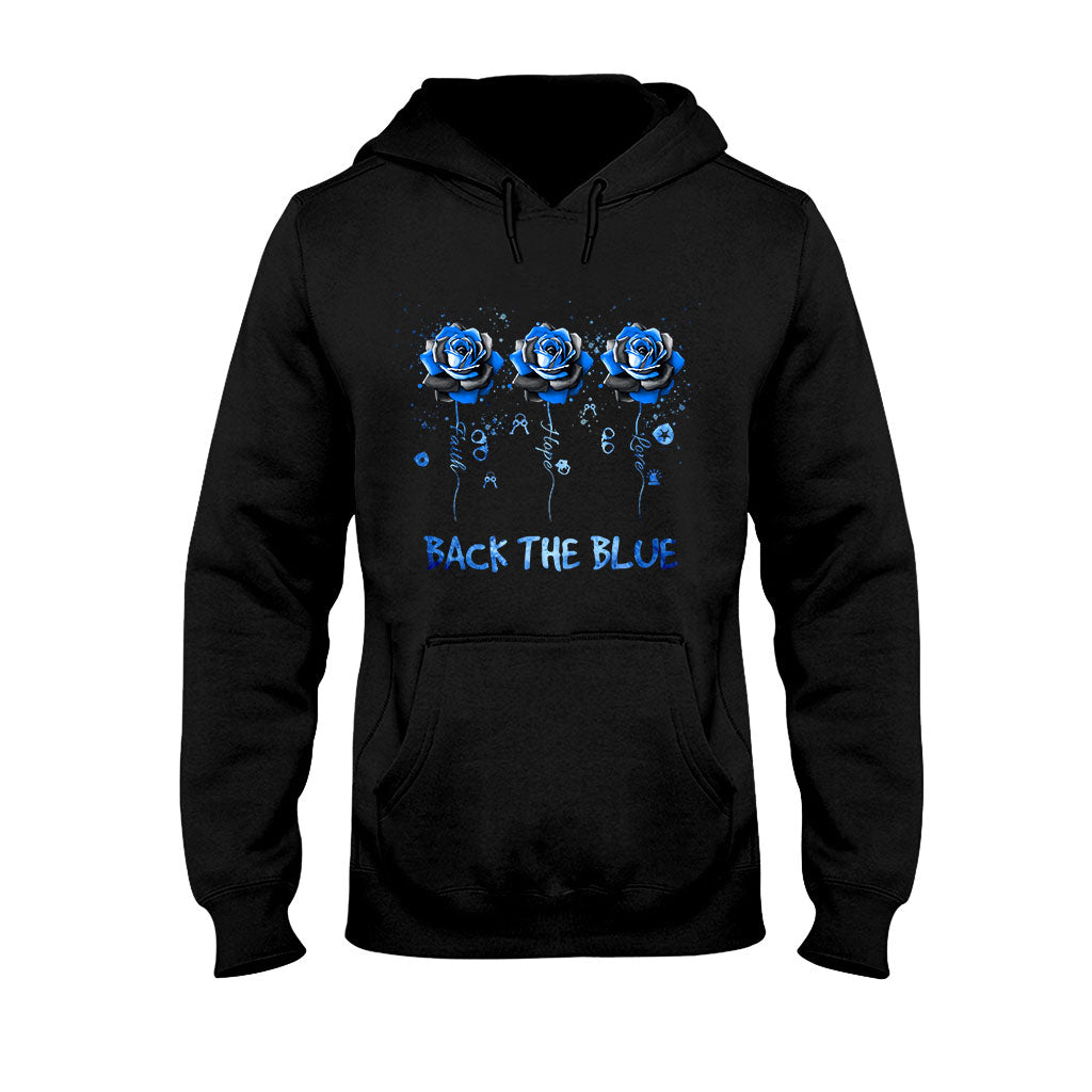 T-shirt et sweat à capuche Blue Roses - Policier 062021