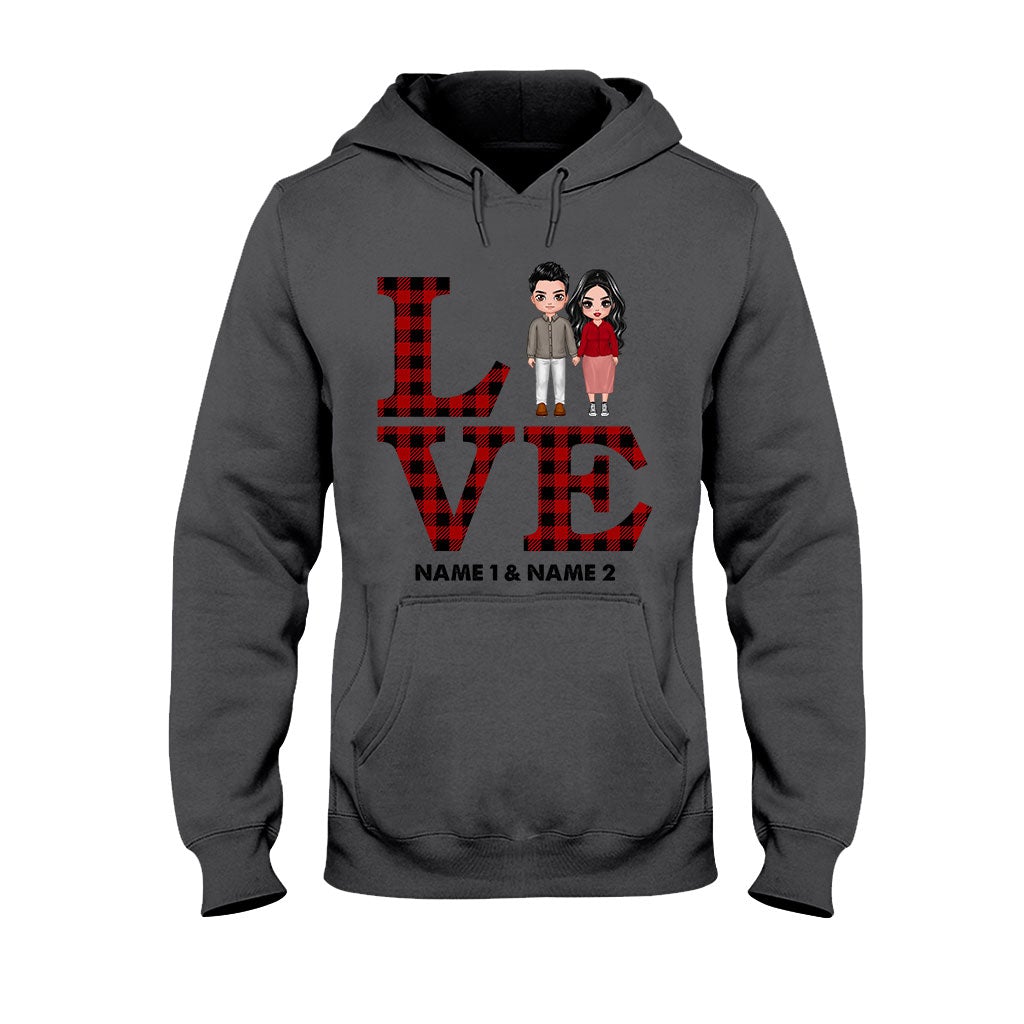 Couple amoureux - T-shirt et sweat à capuche personnalisés