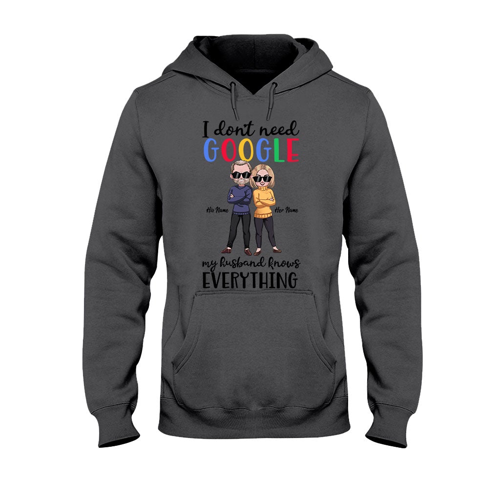 Je n'ai pas besoin de Google - T-shirt et sweat à capuche personnalisés pour couples