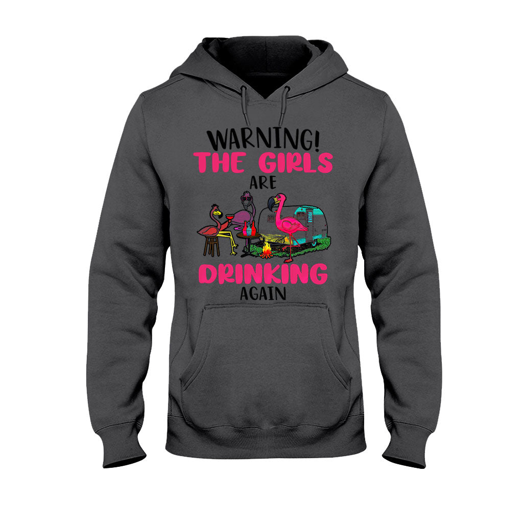 Attention, les filles boivent encore ! - T-shirt et sweat à capuche camping 112021