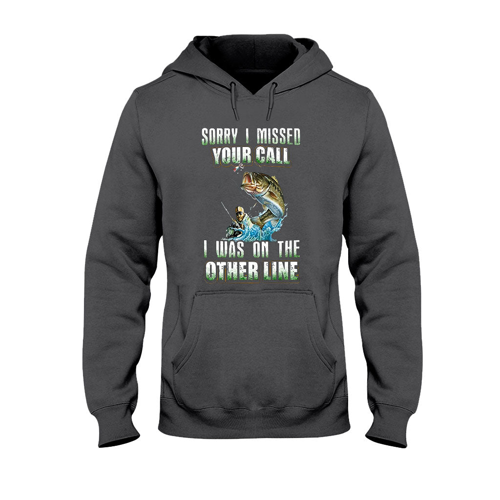 Désolé d'avoir manqué votre appel - T-shirt et sweat à capuche de pêche 112021
