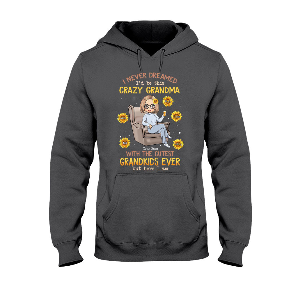 Je n'aurais jamais imaginé être cette grand-mère folle des plus adorables petits-enfants - T-shirt et sweat à capuche personnalisés