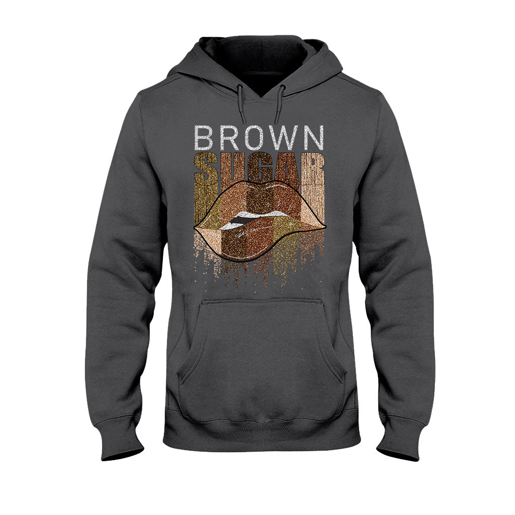 Brown Sugar - T-shirt et sweat à capuche afro-américains avec imprimé à paillettes imitation 1121