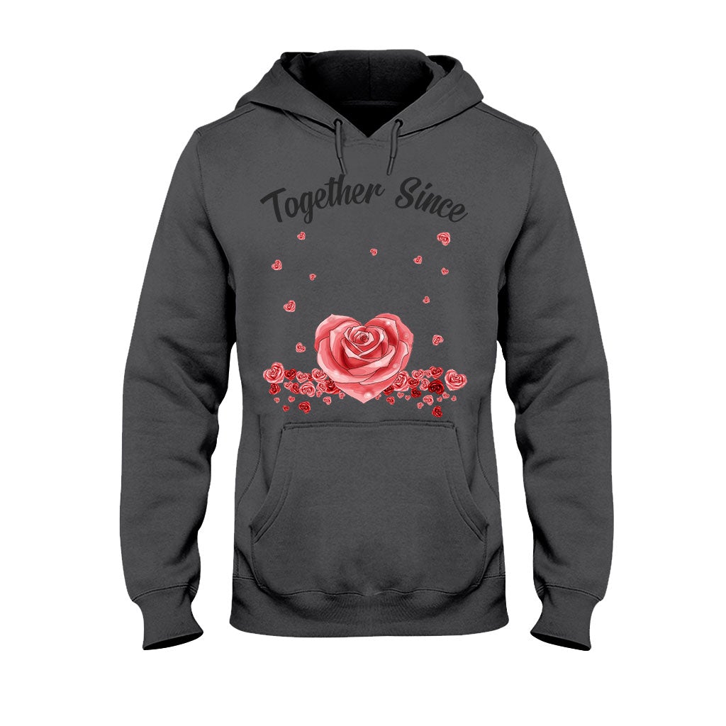 Together Since - Personalized Couple T-shirt and Hoodie